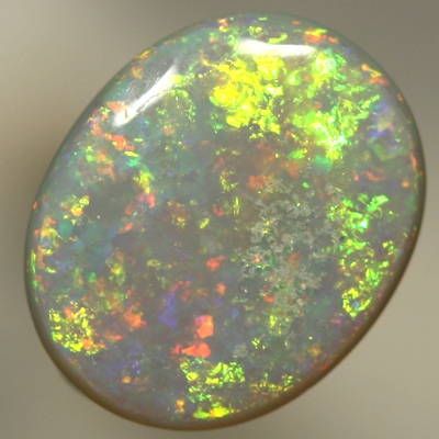 SOLID SEMI BLACK OPAL Sparkling neon green and yellow over orange